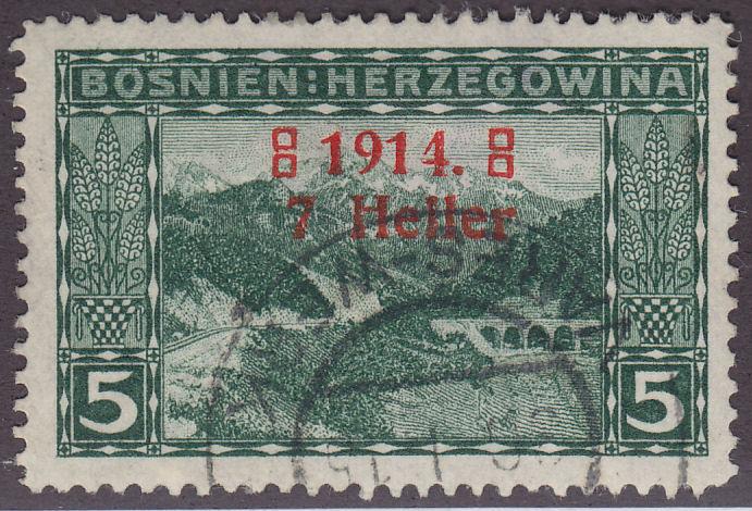 Bosnia & Herzegovina B1 View of Deboj o/p 1914