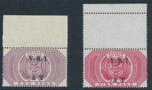 SG T48 - 49 Orange free state (South africa) British occupation 1900 VR.1 AT