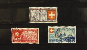 14198   SWITZERLAND   Used # 247, 248, 249                   CV$ 8.25