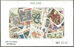 Poland Mix, 100 All Different, Used**-