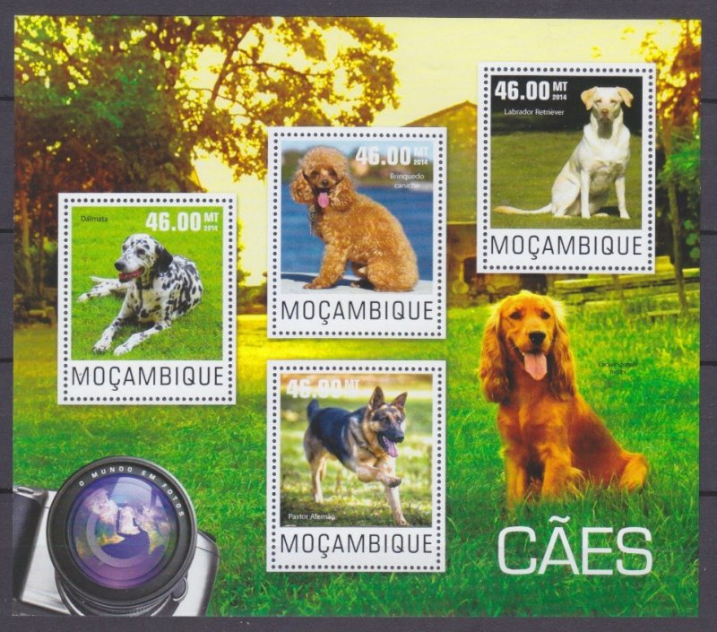 2014 Mozambique 7620-7623KL Dogs 10,00 €