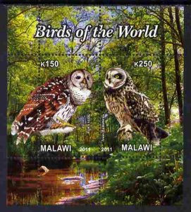 MALAWI - 2011 - Birds of the World #3 - Perf 2v Sheet - MNH - Private Issue