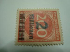 Germany 1923 , Sc#269b , WMK Network126 , perf 14 , style A35 ,  2 on 200 , RARE