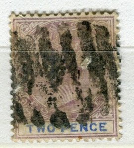 LAGOS; 1897 early classic QV issue used 2d. value