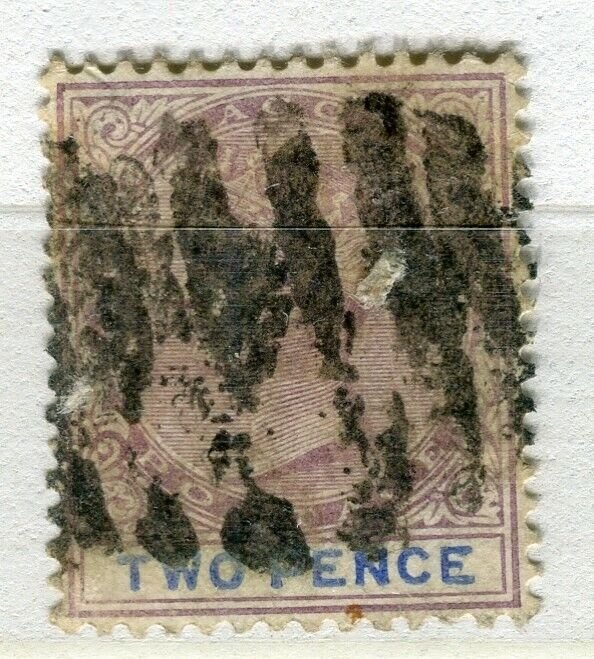 LAGOS; 1897 early classic QV issue used 2d. value