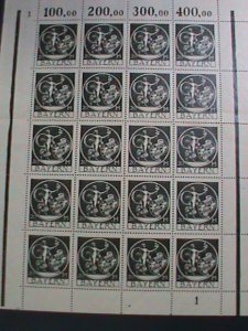 GERMANY-BAVARIA1920 SC# 254 VON KAULBACH'S-GENIUS-MNH FULL SHEET VERY FINE