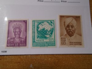 India  #  394-95/397   MNH