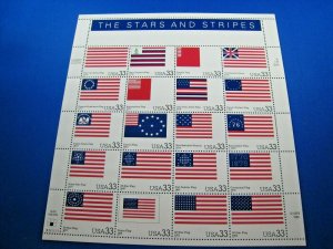 UNITED STATES - SCOTT #3403 - THE STARS AND STRIPES - FULL PANE MNH   (ce)