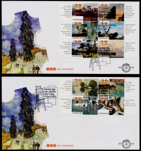 Netherlands 1133a-j on FDC's - Art, Landscape