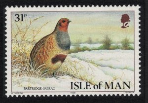 Isle of Man Grey partridge Bird 31p 1988 MNH SG#398