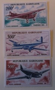 Gabon C50-3 MNH  Cat $21.50 Airplane Topical