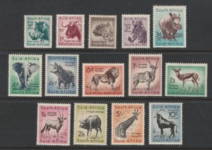 South Africa 1954 Animals Scott # 200 - 213 MH