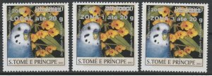 Sao Tome & Principe 2008 / 2009 Mi. 3981II - 3987II parrot parrots 4 val.-