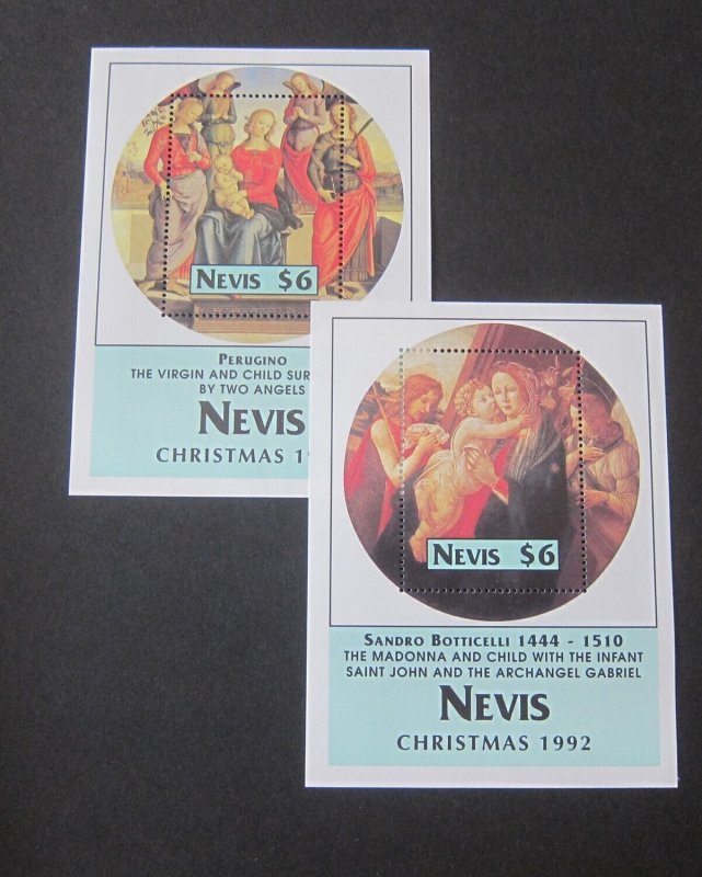 Nevis 1992 Sc 758-9 Christmas Religion set MNH