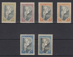 ARGENTINA 1944 EARTHQUAKE Sc B6-B9 GJ 912-915 915a FULL SET + SHADE MINT+ CV$137 