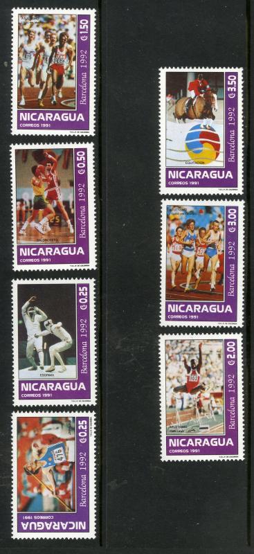 NICARAGUA 1926-1932 MNH SCV $5.00 BIN $2.50 SPORTS