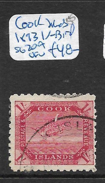 COOK ISLANDS (PP1309B)  BIRD 1/-  SG 20A  VFU