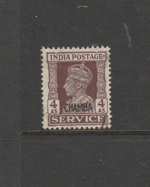 India Chamba 1940/3 4As FU SG 116