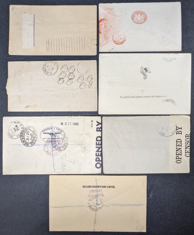 25 Great Britain covers 1850s-1950s inc registered, military, 1/d bantam [Y.52]