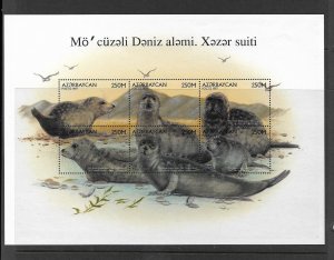 SEALS - AZERBAIJAN #654 Sheet of 6  MNH