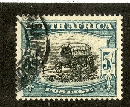 SOUTH AFRICA 31a USED SCV $40.00 BIN $17.50 STAGE COACH