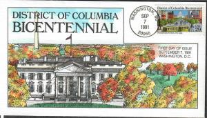 US Collins FDC SC#2561 District Of Columbia Bicentennial