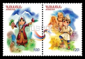 Armenia MNH** 2011 Children’s Philately Ararat mount Artsakh Scott 891