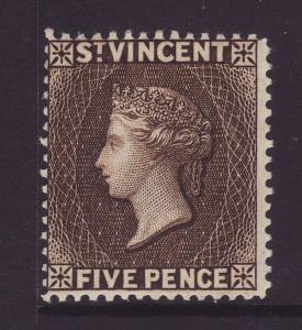 1897 St Vincent 5d Mint