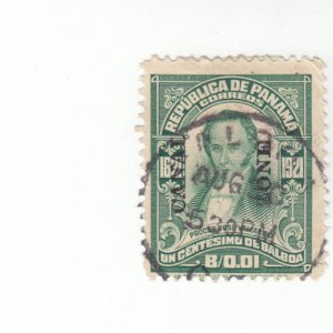 Canal Zone -  Scott #60 - 1c Green - Used