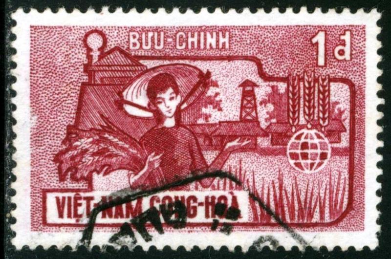 Vietnam - SC #208, USED,1963 - Item VIETNAM100NS5