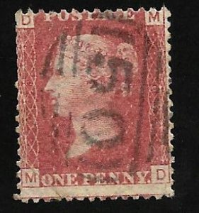 Great Britain 1864 - U - PL#102 - Scott #33 *