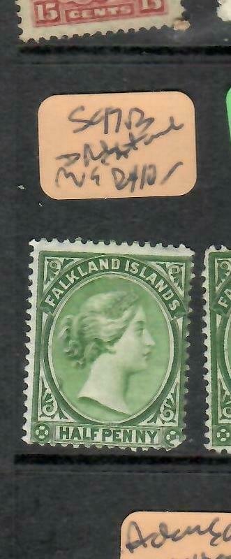 FALKLAND ISLANDS  (PP1106BB)  QV  1/2D  SG 17B  SPLIT  WMK   MOG