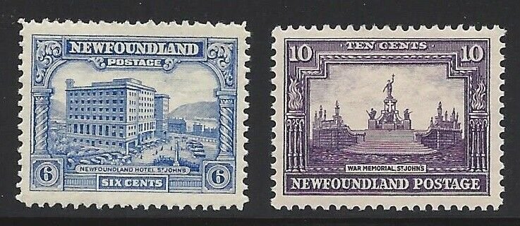 Newfoundland #168 and #169 OG Excellent Stamps!!