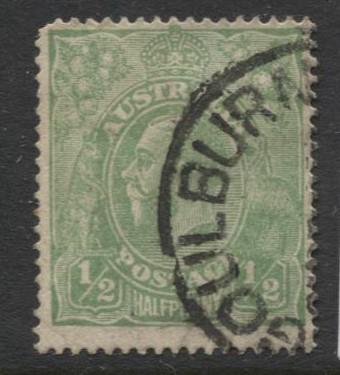 Australia - Scott 19 - KGV Head -1914 - Used - Wmk  9- 1/2p Stamp