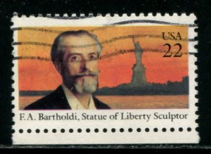 2147 US 22c FA Bartholdi, used