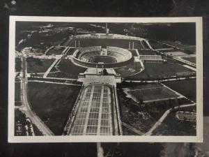 1936 Berlin Germany Real Picture postcard Cover RPPC Olympic Stadium B