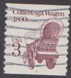 US #2252a Conestoga Wagon Used PNC Single plate #3