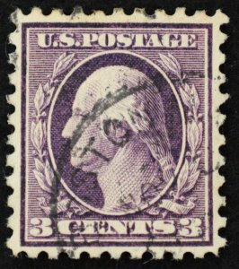 U.S. Used Stamp Scott #426 3c Washington, Superb. Lovely CDS Cancel. A Gem!