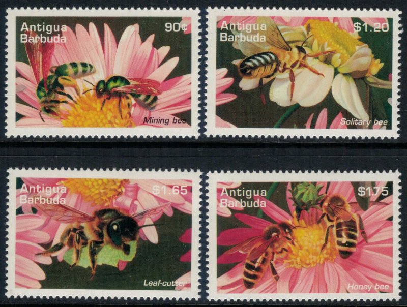 Antigua #1913-6* NH  CV $6.75  Bees