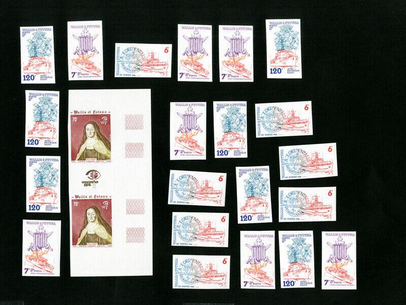 French Colonies Stamps 550x+ Mint NH Imperf All in Full Sheets