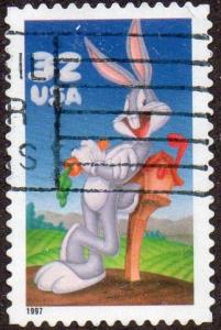 United States 3137 - Used - 32c Bugs Bunny (1997) (3)