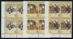 Slovenia 489-91 BL Blocks MNH Martin Krpan from Vrh, Horse, Folkfore