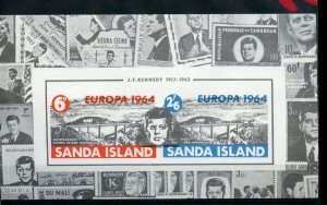 GREAT BRITAIN  LOCAL SANDA ISLAND EUROPA & J. F. KENNEDY COLLECTIVE S/S MINT NH