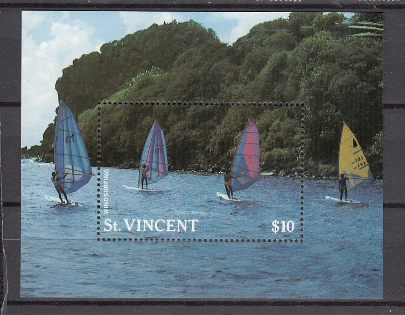 Z2901 1988 st vincent s/s mnh #1199 windsurfing