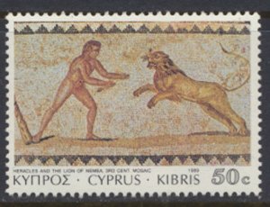 Cyprus  SC# 749  MNH   Mosaics    1989  as per scan & details