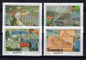 South Africa Transkei 203-206 MNH Blanket Factory Industry ZAYIX 0424S0097M