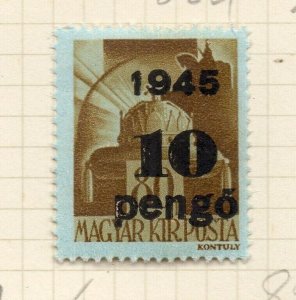 Hungary 1945-46 Early Issue Fine Mint Hinged 10p. Surcharged Optd NW-193683