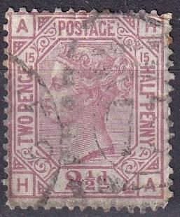 Great Britain #67 Plate 15 F-VF Used CV $60.00 Z42