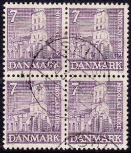 Denmark - 1936 - Scott #253 - used block of 4