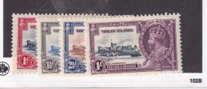 VIRGIN ISLANDS # 69-72 VF-MLH KGV SILVER JUBILEES (REF9587)